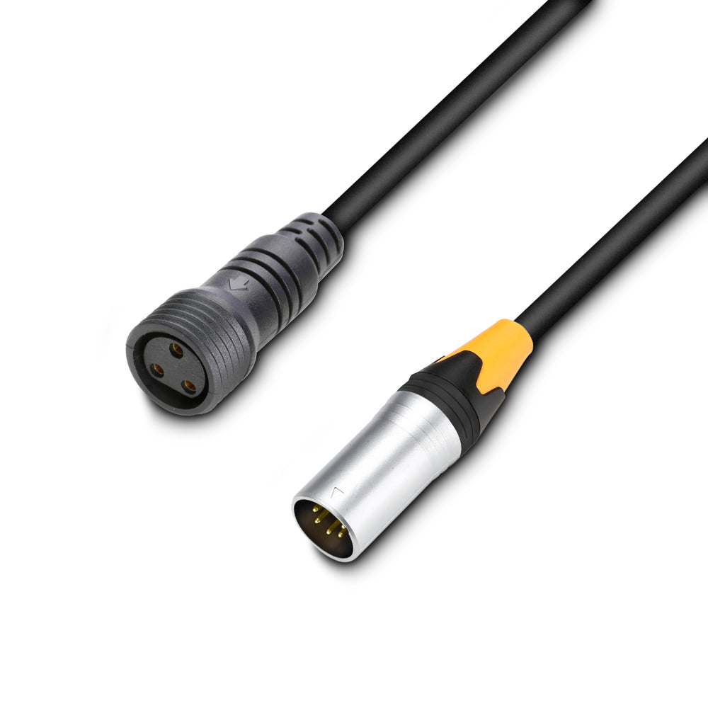 Cameo DMX 5 AD IN IP65 - adattatore DMX IN per LED IP-Par, 5-pin, 1,0 m
