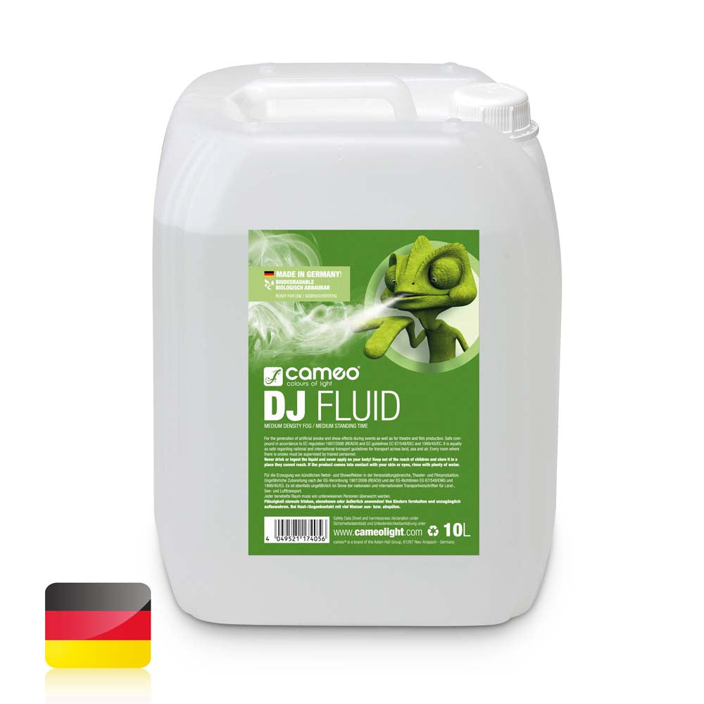 Cameo DJ FLUID 10 L - liquido per Macchina del Fumo con densità media e tempo di sospensione medium 10 L