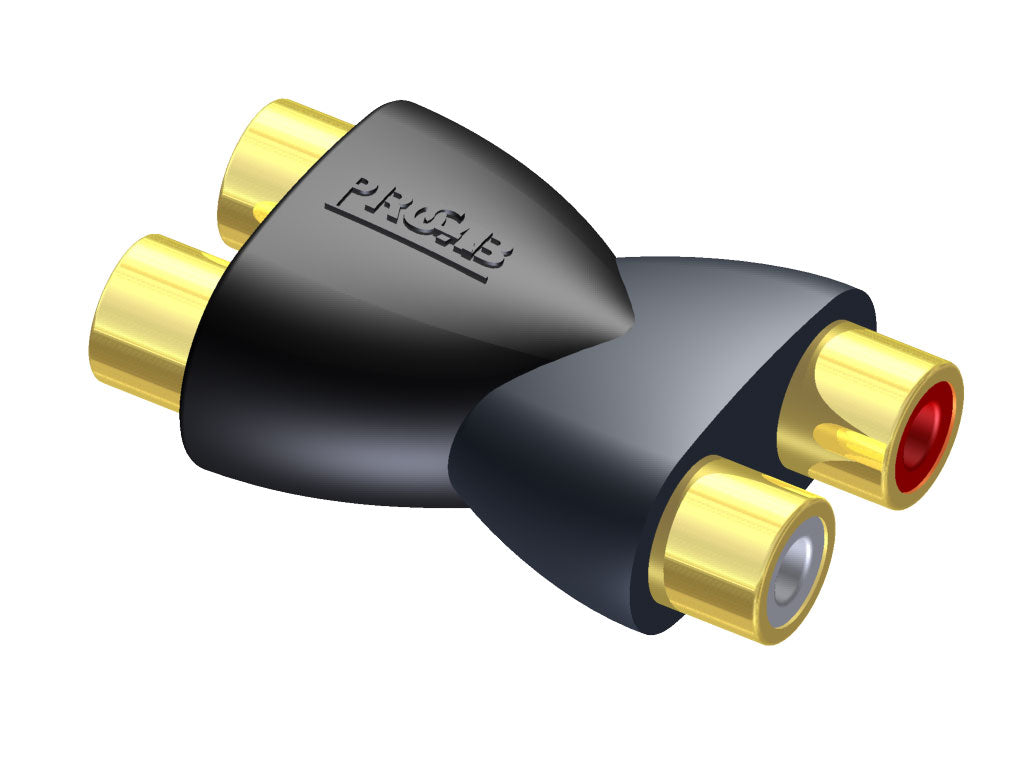 ProCab adattatore 2 x RCA femmina > 2 x RCA femmina