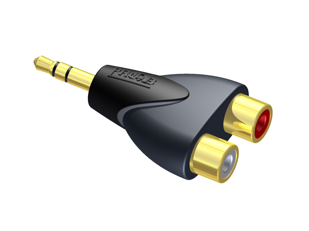 ProCab adattatore mini jack stereo maschio > 2 x RCA femmina L/R