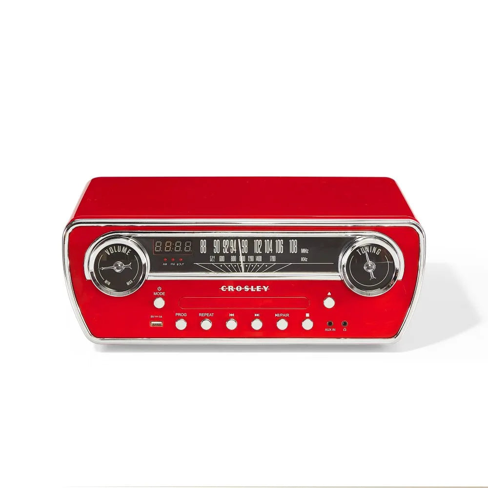 Crosley Powel CR6047A Giradischi 7-in-1 con Bluetooth, CD e radio