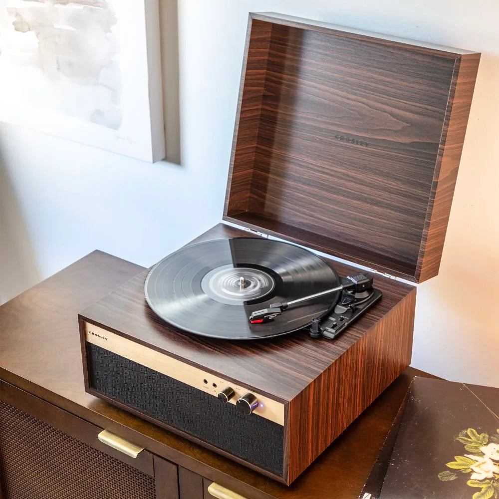 Crosley Jasper retro Pladespiller, Valnød