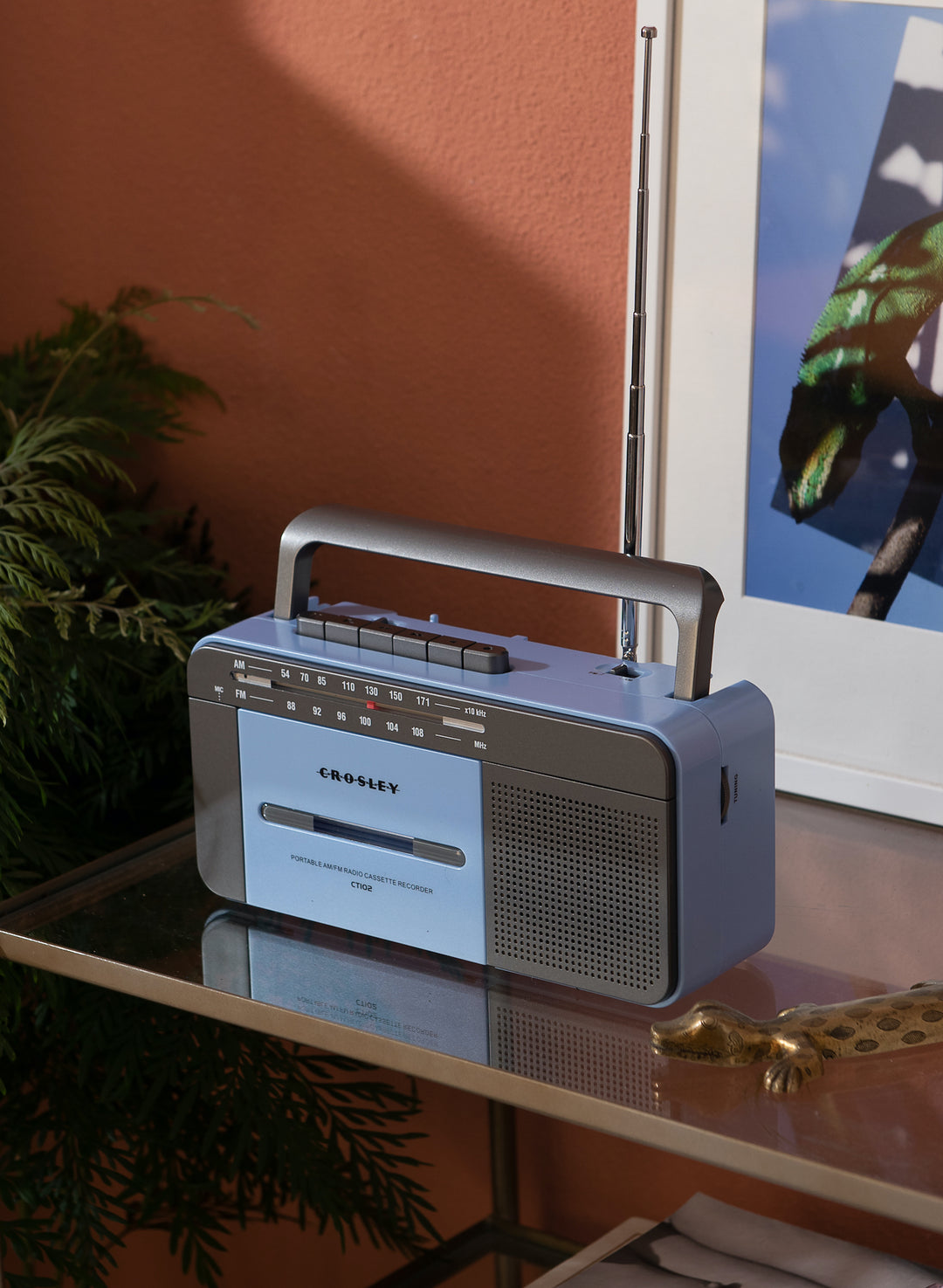 Crosley - Lettore di cassette (Blu)