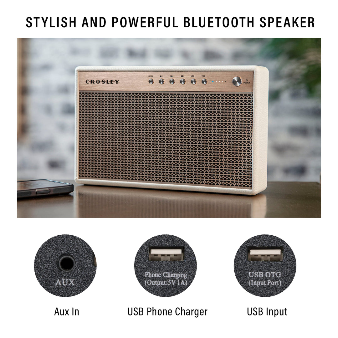 Crosley Montero Bluetooth Altoparlante (White)