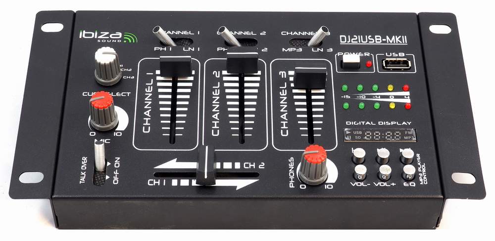 Ibiza DJ21-MKII Mixer DJ a 4 canali