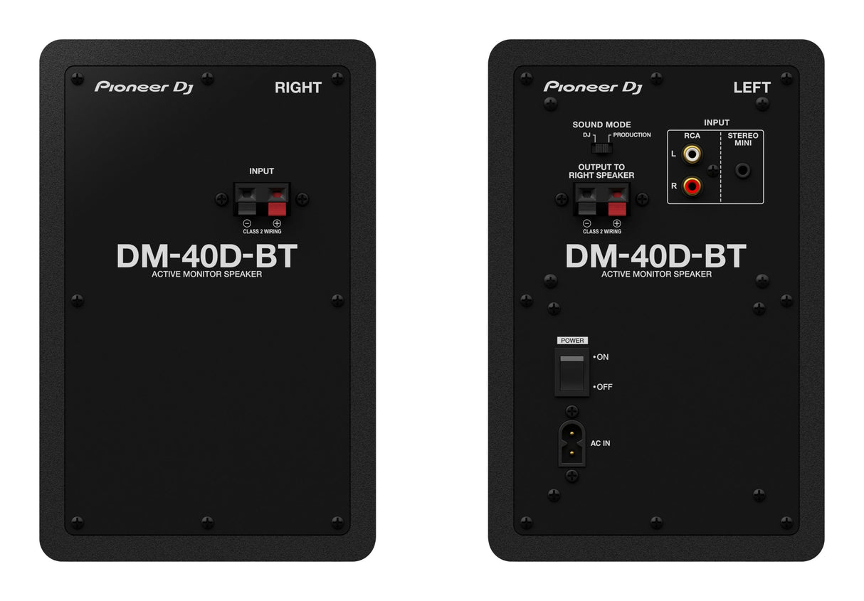 Pioneer DJ DM-40D-BT - Monitor da Studio con Bluetooth (Nero)