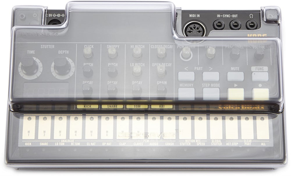 Cover protettiva Decksaver per Korg Volca Beats, Bass, FM, Tastiere & Sample