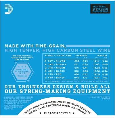 Daddario EXL125 Guitar Strings (Super LT Top 09-46)