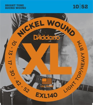 Daddario EXL140 Guitar Strings (Light Top/Heavy 10-52)