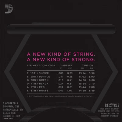 Daddario NYXL Guitar Strings (09-42)