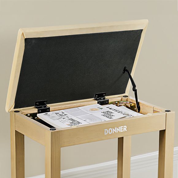 Donner Bench panca per pianoforte beige