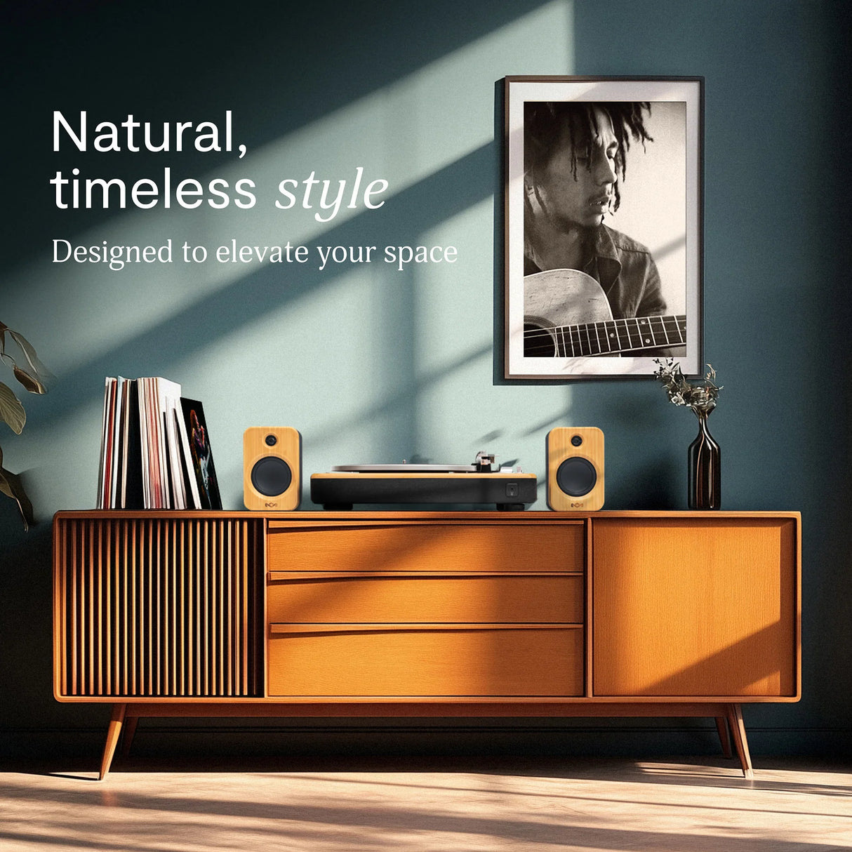 Casa di Marley Stir It Up Bluetooth Giradischi (Nero)