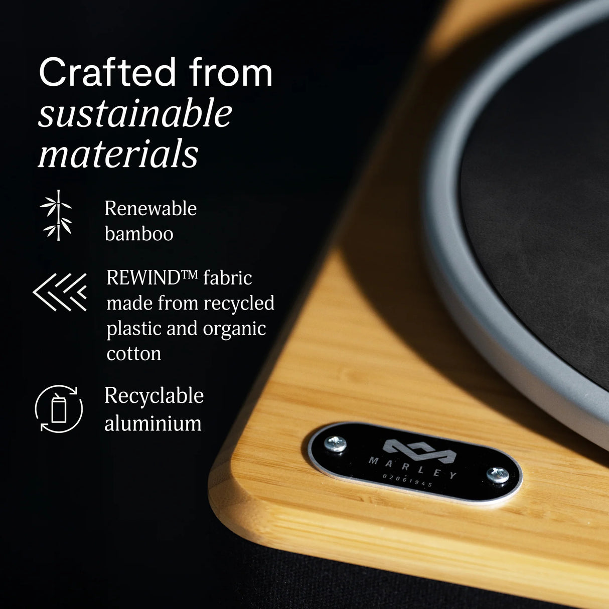 Casa di Marley Stir It Up Bluetooth Giradischi (Nero)