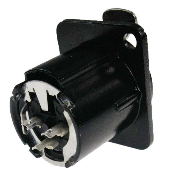 Enova connettore chassis XLR femmina 3-Pin a 3 poli, nero