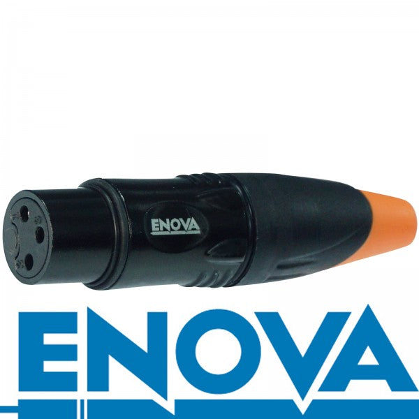 Cavo XLR Enova con connettore femmina, nero IP67 per esterni