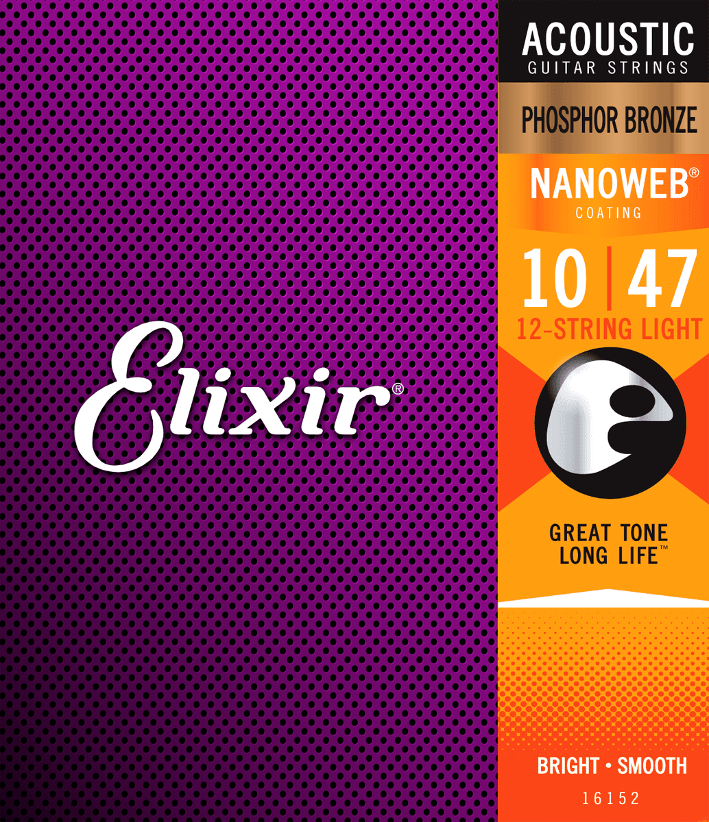 Elixir Nanoweb Phosphor Bronze Corde per Chitarra (HD Light, 13-53)