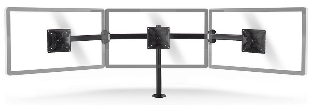Supporto Ergonomico per 3 Schermi (14-24")