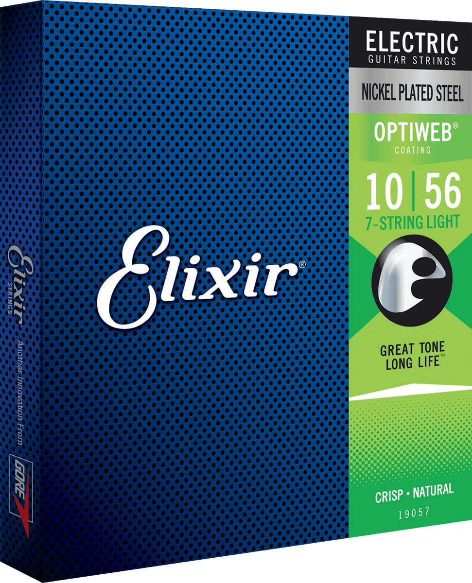 Elixir Optiweb Corde per Chitarra (7-String, 10-56 Light)