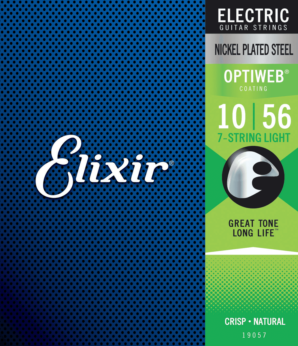 Elixir Optiweb Corde per Chitarra (7-String, 10-56 Light)