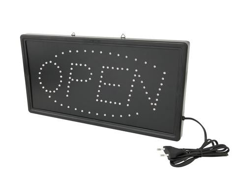 Insegna OPEN, LED