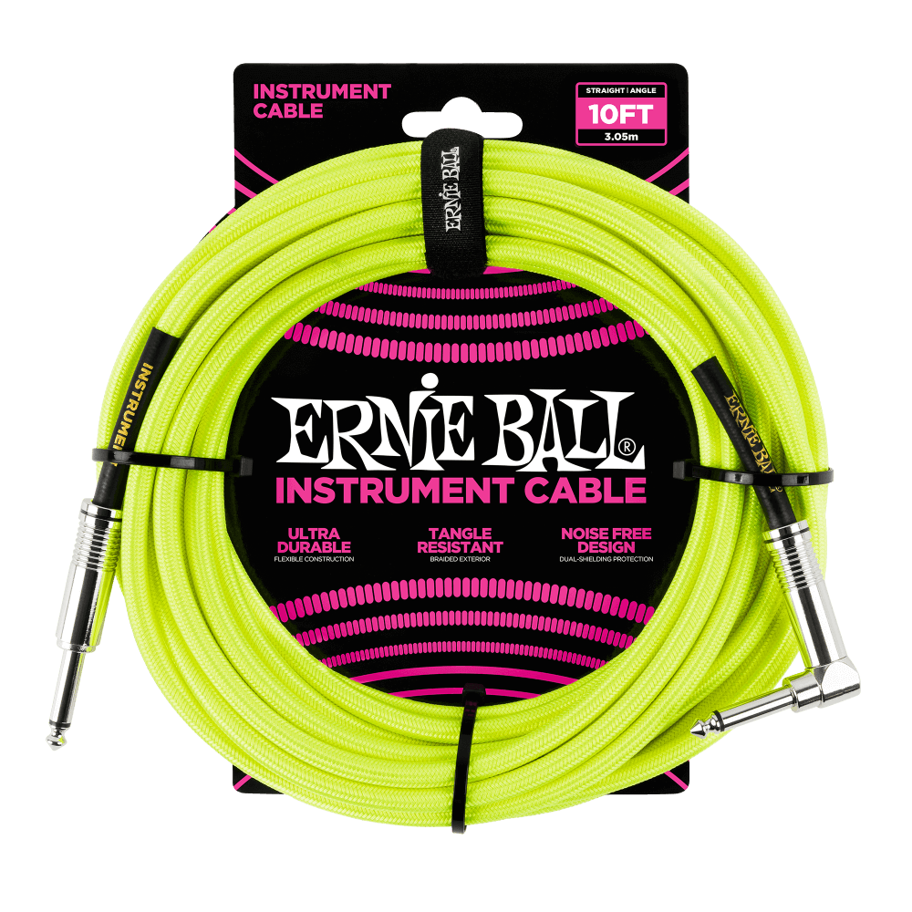 Ernie Ball 6080 Cavo per Chitarre (Giallo, 3m)