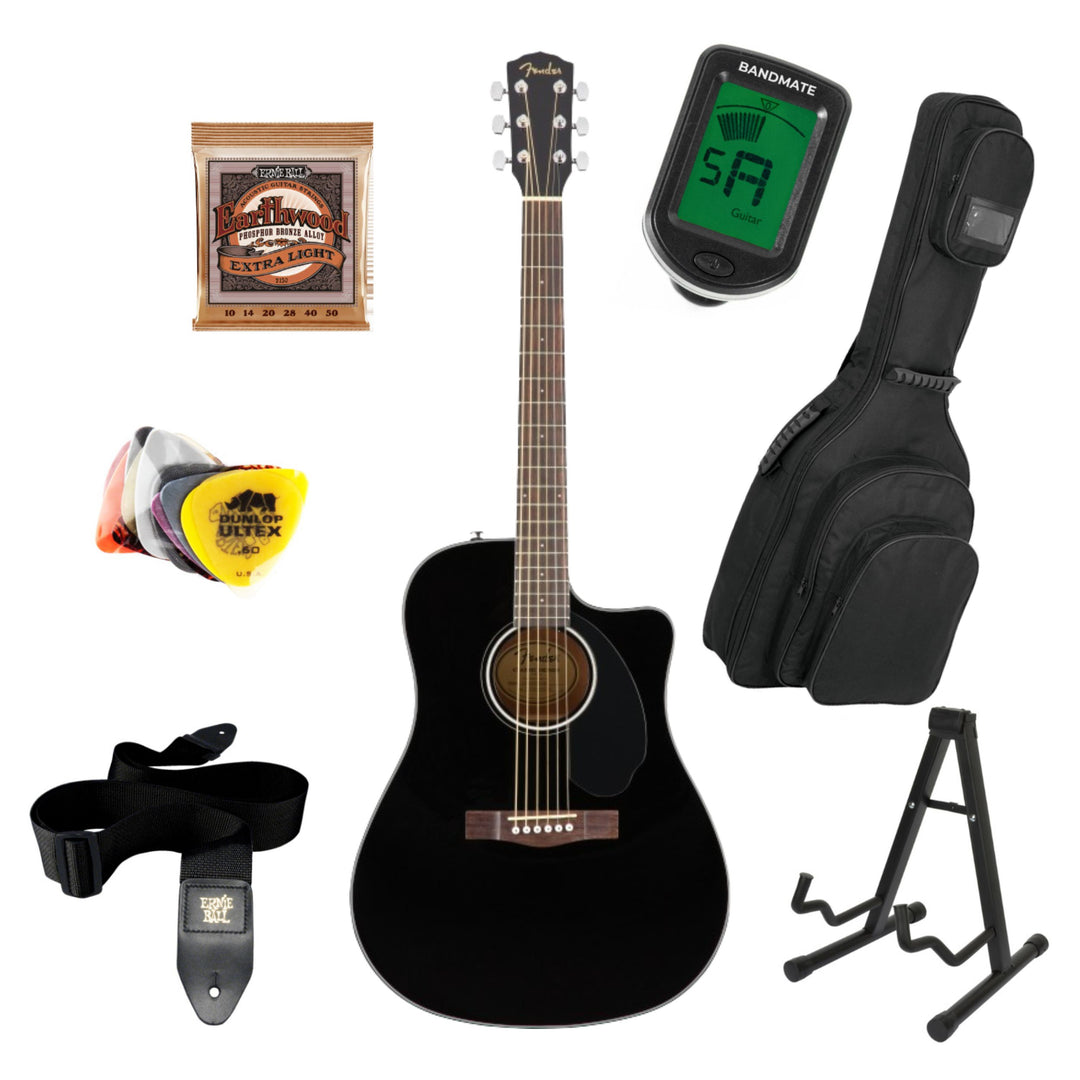 Fender CD-60SCE Startpakke (Nero)