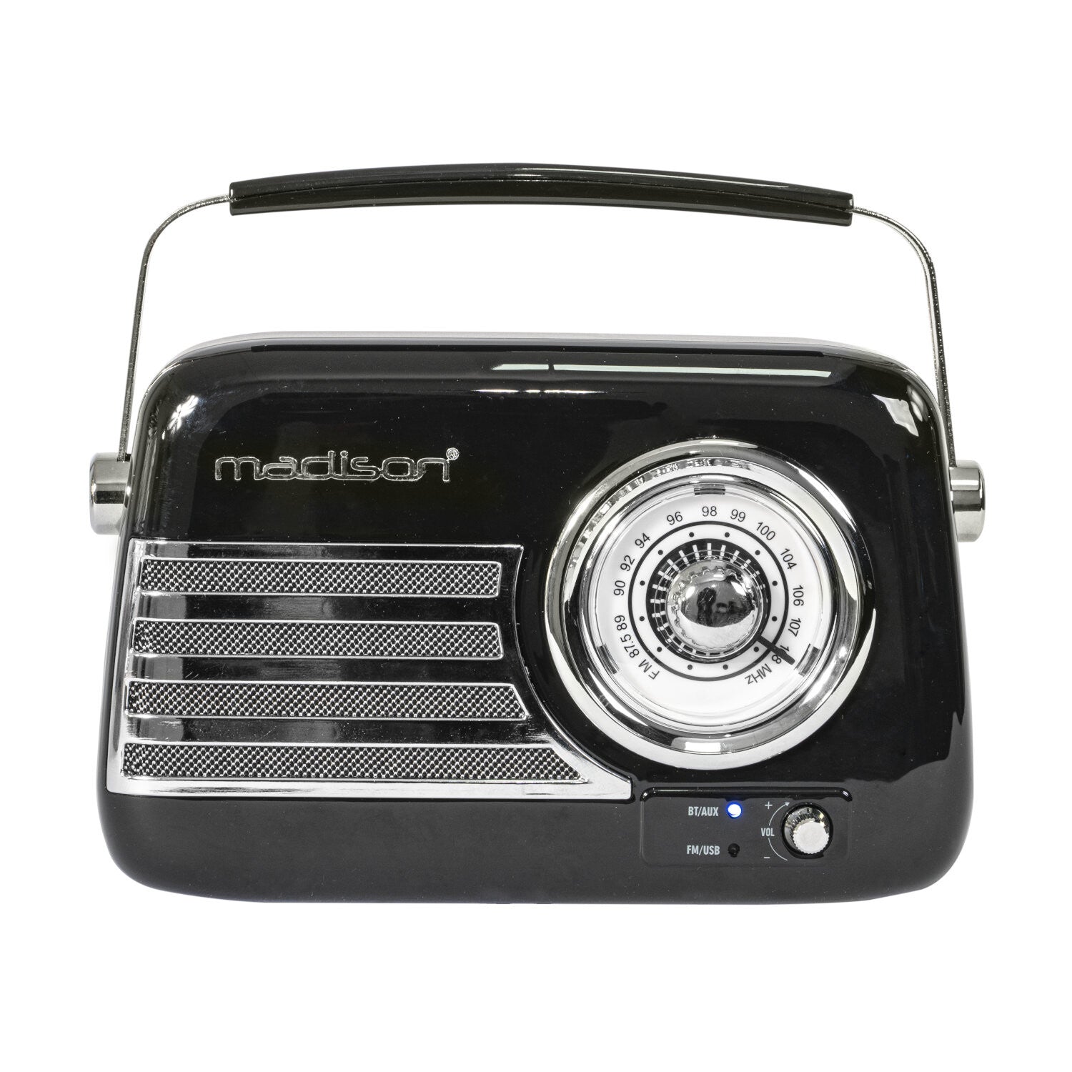 Madison retro radio w. Bluetooth and FM (Black)
