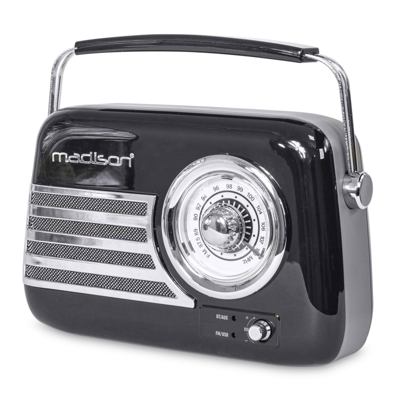 Madison retro radio w. Bluetooth and FM (Black)