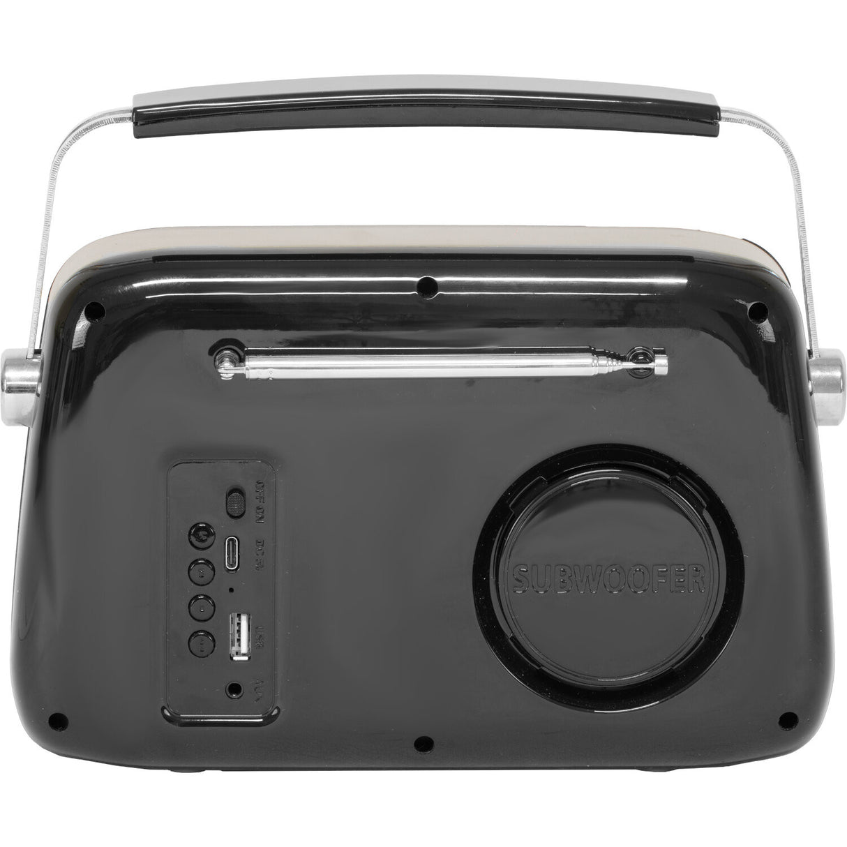 Madison Retro Radio con Bluetooth, FM e DAB (Nero)