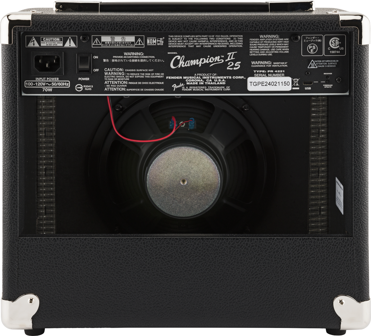 Fender Champion II 25 Amplificatore per chitarra