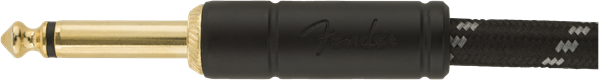 Fender Deluxe Instrument Cable, 3m, angled connector (Black Tweed)