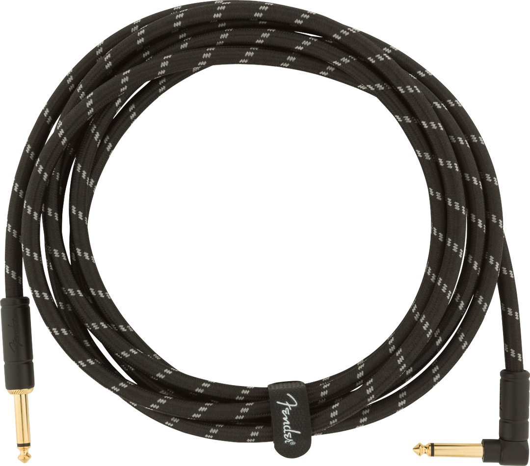 Fender Deluxe Cavo per Chitarre Vinkelstik (Black Tweed, 3m)