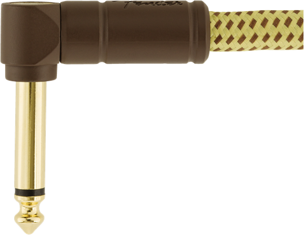 Fender Deluxe Instrument Cable, 3m, angled connector (Tweed)