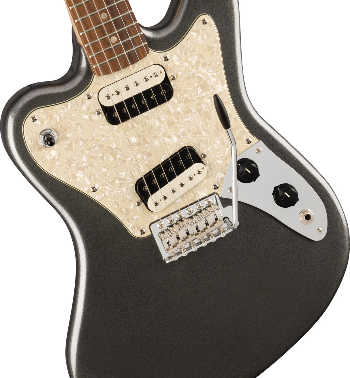 Fender Squier Paranormal Super-Sonic Electric Guitar (Graphite Metallic )