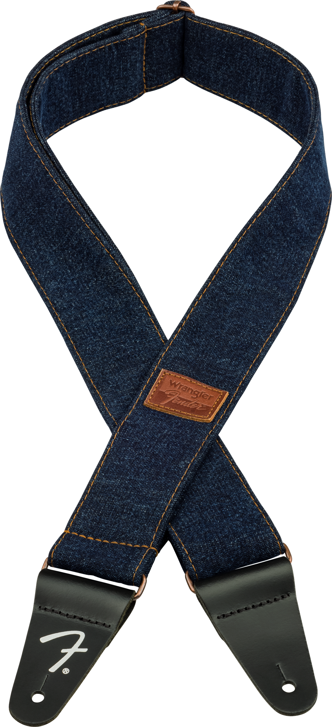 Fender x Wrangler Denim Tracolla per Chitarra (Dark Indigo, 2")