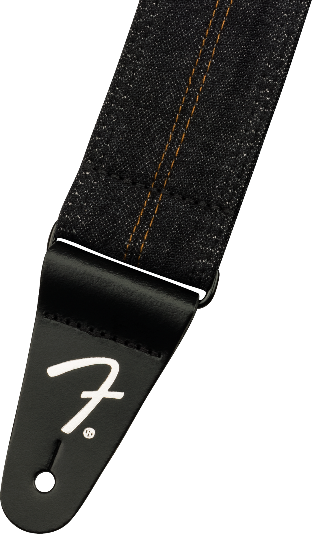 Fender x Wrangler Denim Tracolla per Chitarra (Washed Black Stitch, 2")