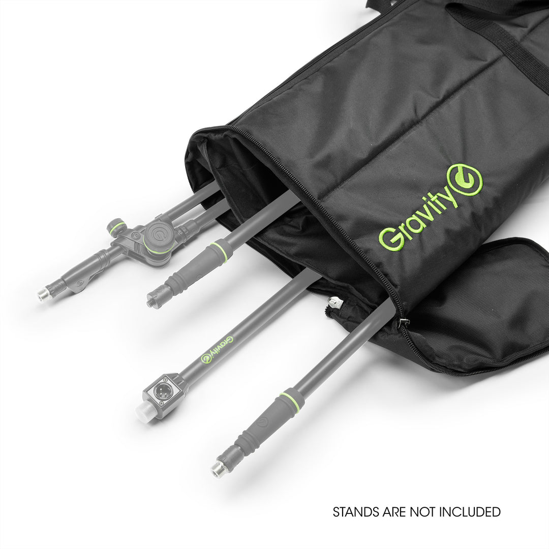 Gravity BG MS PB 4 B - Borsa per il trasporto di 4 stativi per microfono con base a piastra