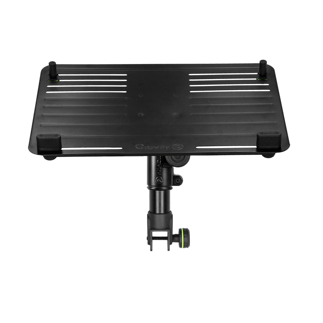 Gravity FT 01 LT T B - Vassoio flessibile per laptop per tavolo da DJ