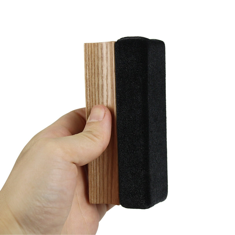 Kit di pulizia per dischi in vinile con spazzola in legno di frassino