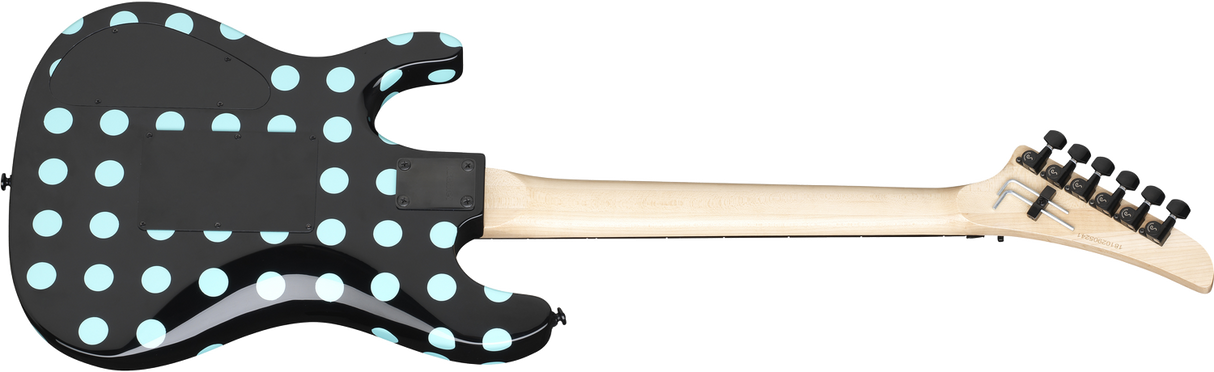 Kramer Guitars NightSwan El-Guitar (Black with Blue Polka Dots )