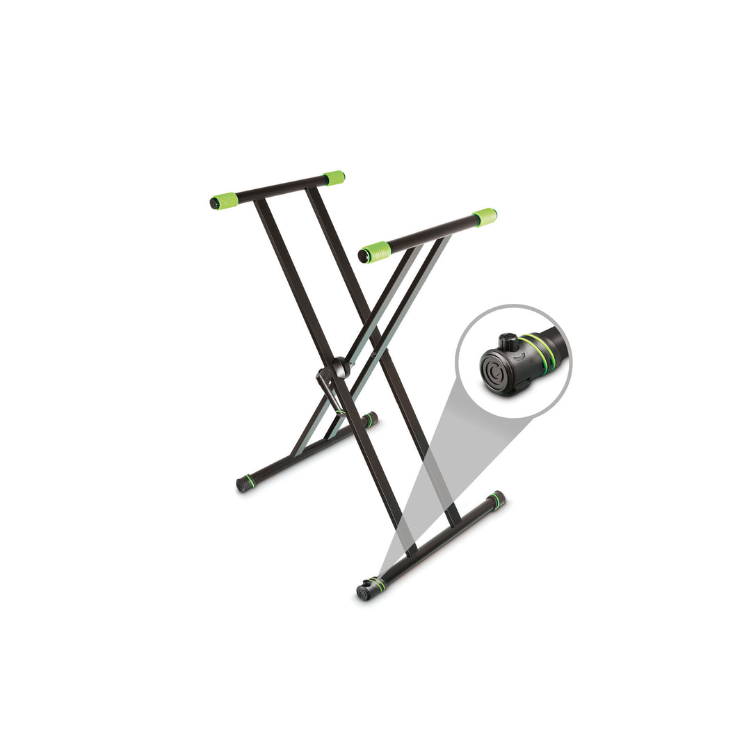 Gravity KSX 2 RD SET 2 - Supporto per tastiera a doppia X e tavolo di supporto, set 2