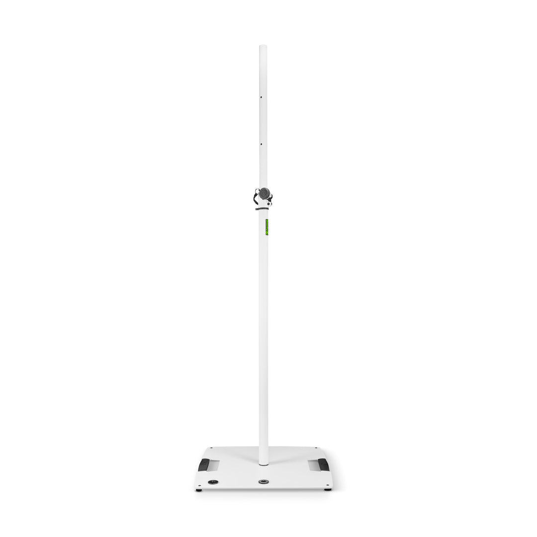 Gravity LS 431 W - Supporto per luci con base quadrata in acciaio e possibilità di montaggio eccentrico