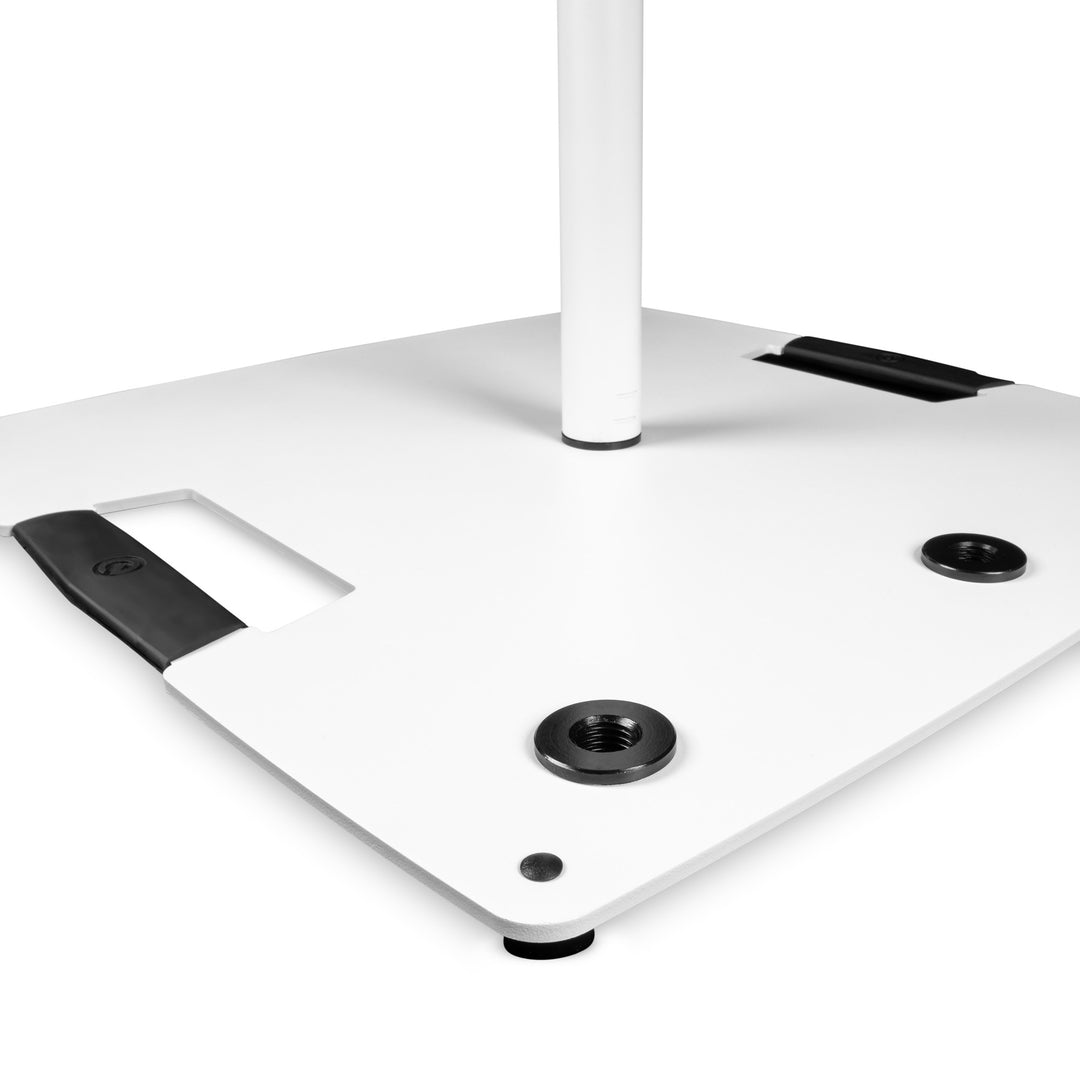Gravity LS 431 W - Supporto per luci con base quadrata in acciaio e possibilità di montaggio eccentrico
