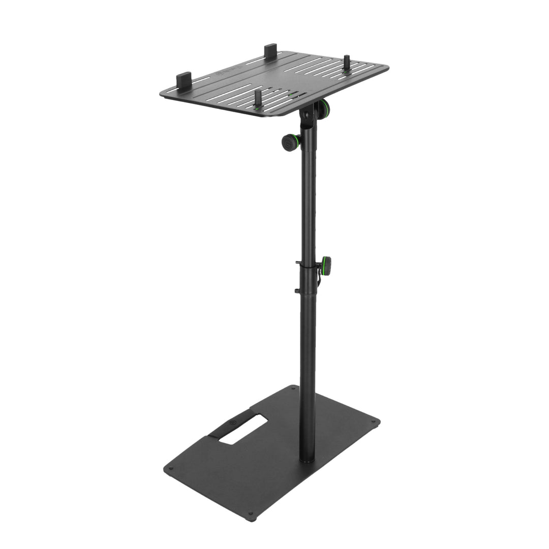 Gravity LTS T 02 B - Supporto universale per laptop con perni di sostegno regolabili e base in acciaio, nero