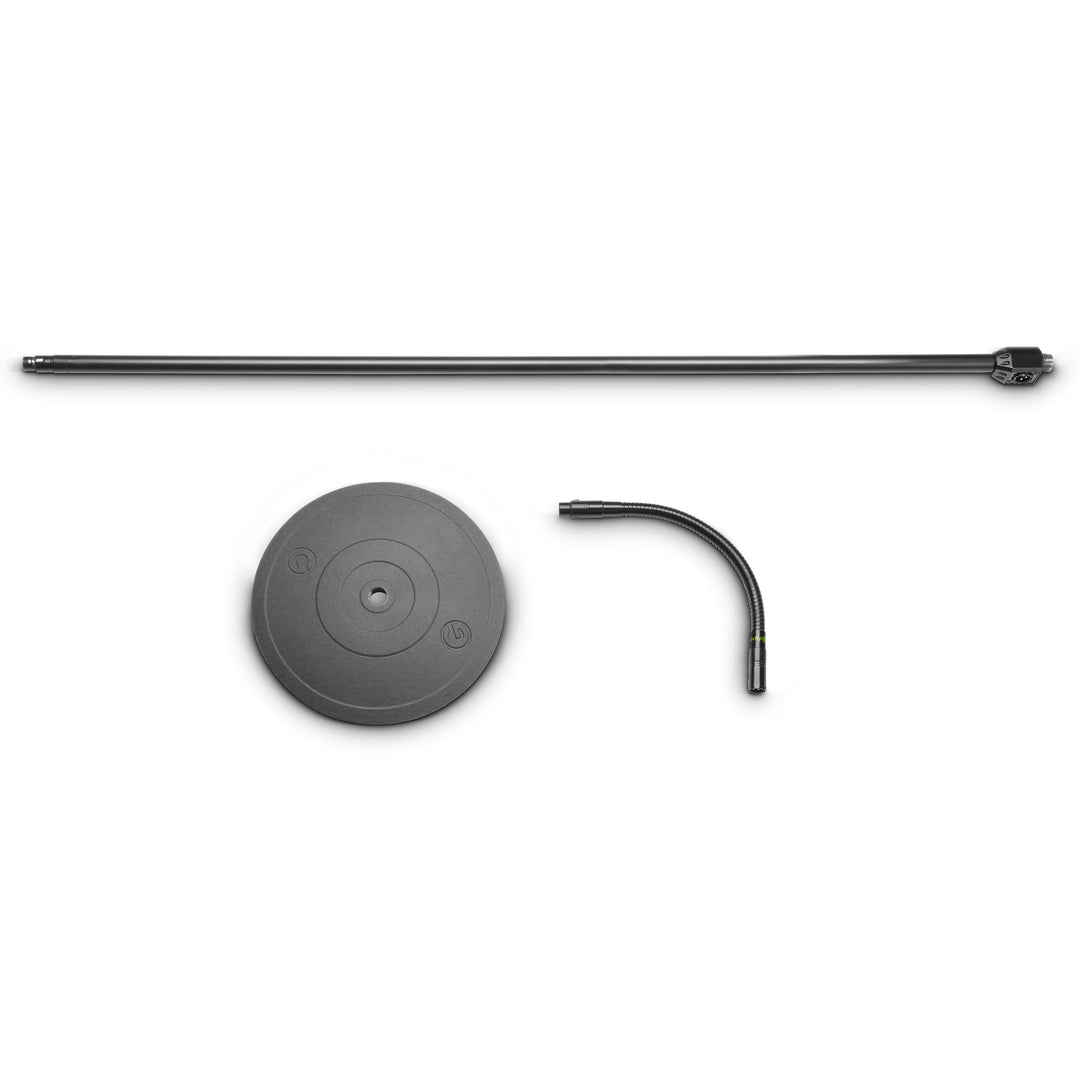 Gravity MS 23 XLR B - Supporto per microfono con connettore XLR e collo di cigno