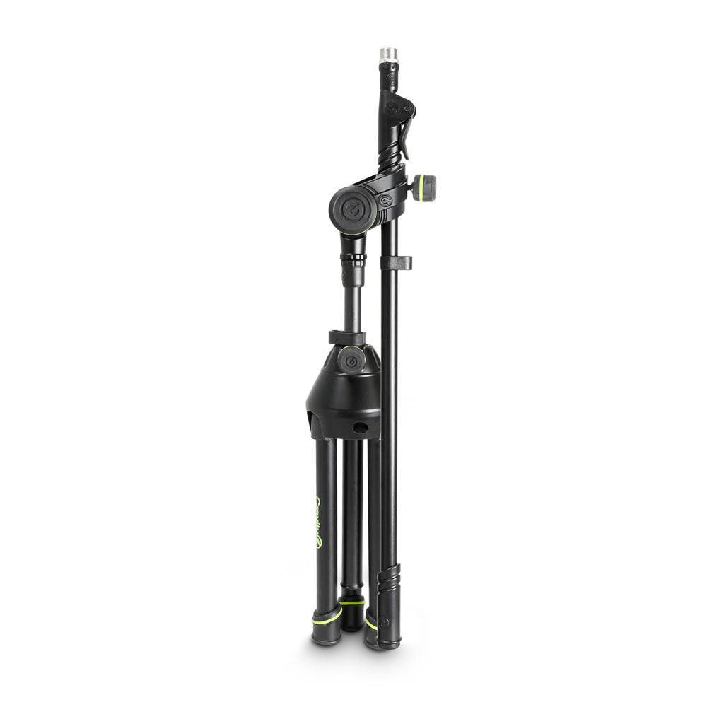 Gravity MS 3122 HDB - Supporto microfonico corto e robusto per uso intenso con treppiede pieghevole