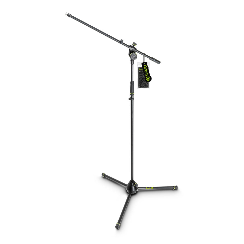 Gravity MS 4321 B - Supporto per microfono con base pieghevole a treppiede e braccio con regolazione a 2 punti