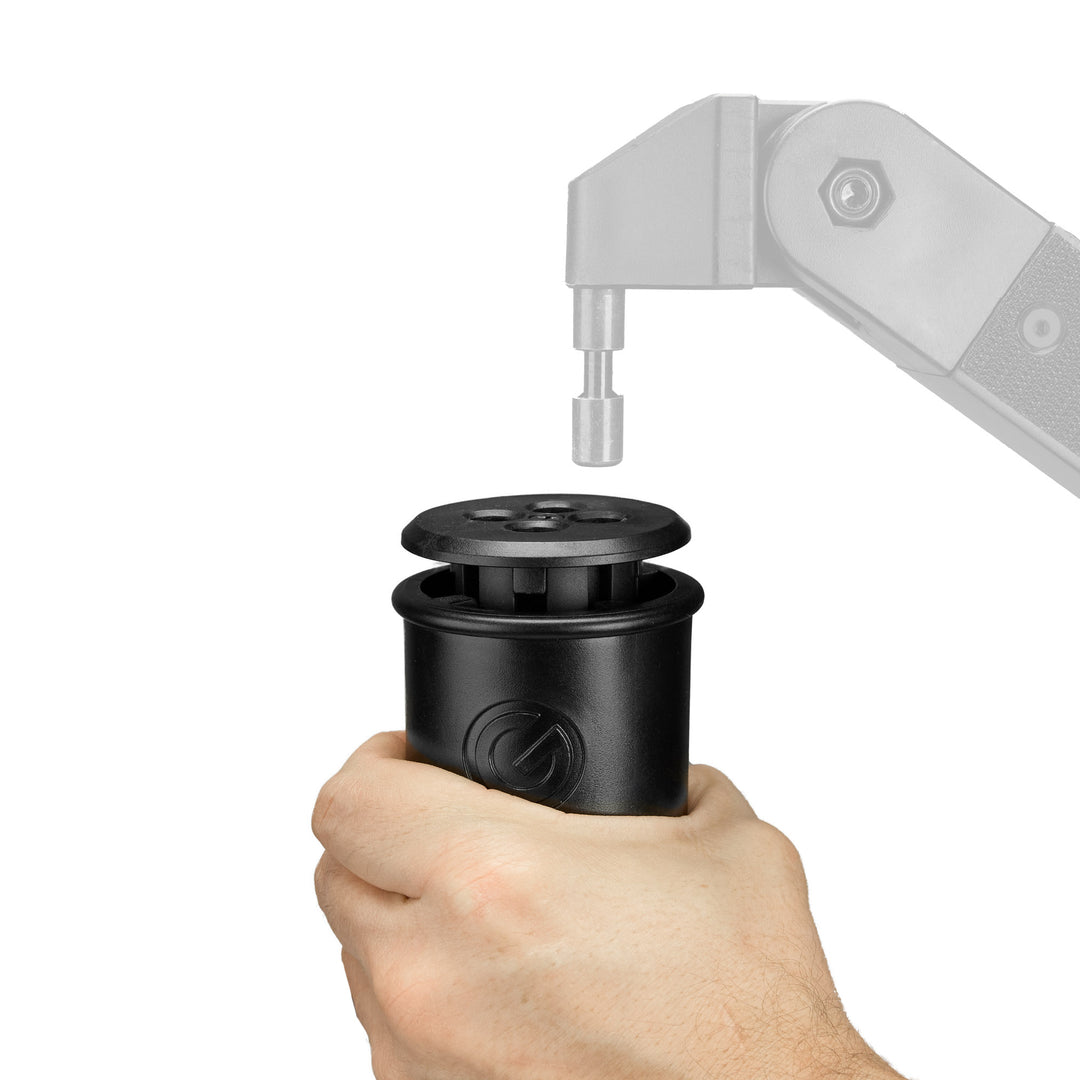 Gravity PAD A - adattatore per tubi e drappeggi a 4 vie per stativi da 35 mm