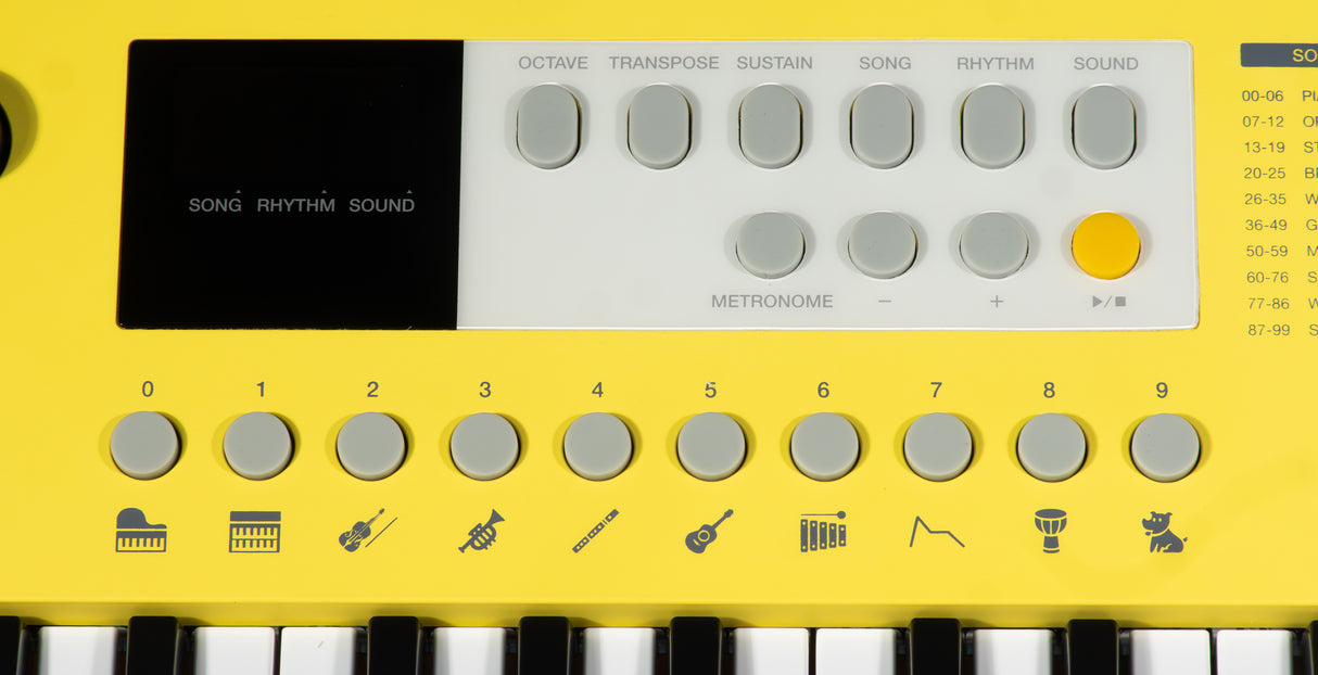 Grooveland E237 Tastiere (Soft Yellow)