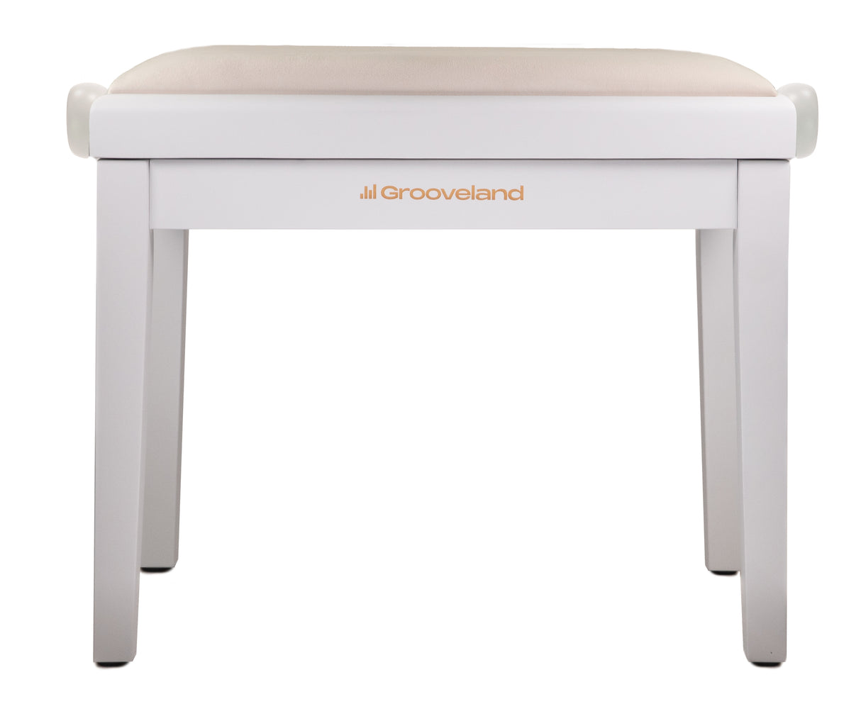 Grooveland KB200 Panchina per pianoforte (Bianco Opaco)
